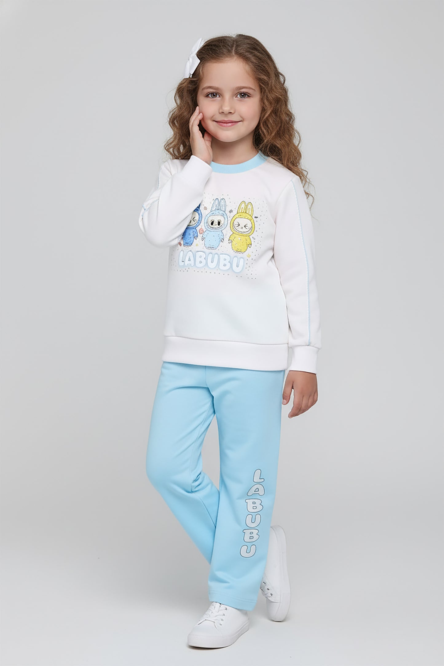 Soft Terry Labubu Printed Sweatshirt & Trouser (LPWG-0009)
