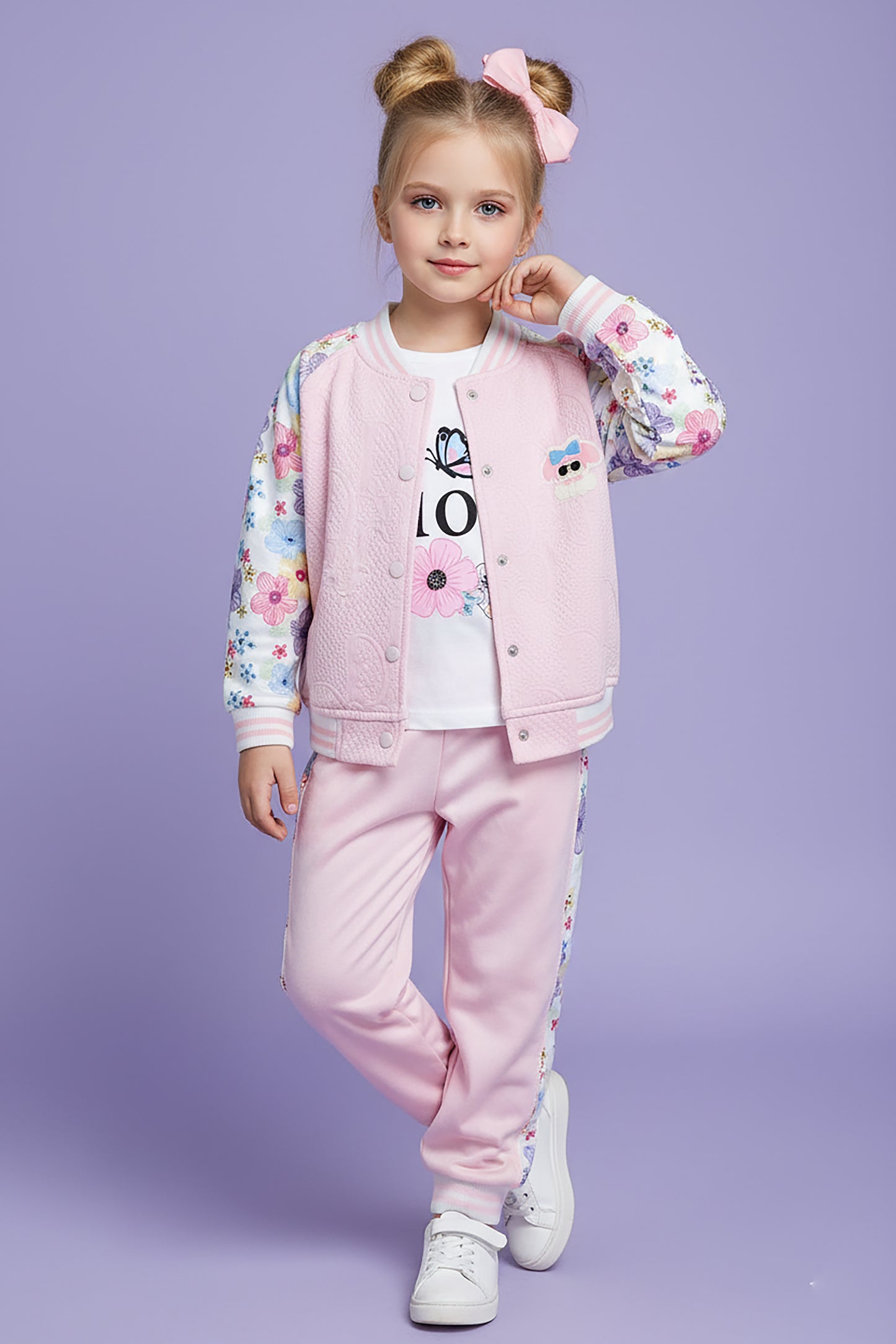 Floral Bomber Jacket & Jogger Set (LPWG-0010)