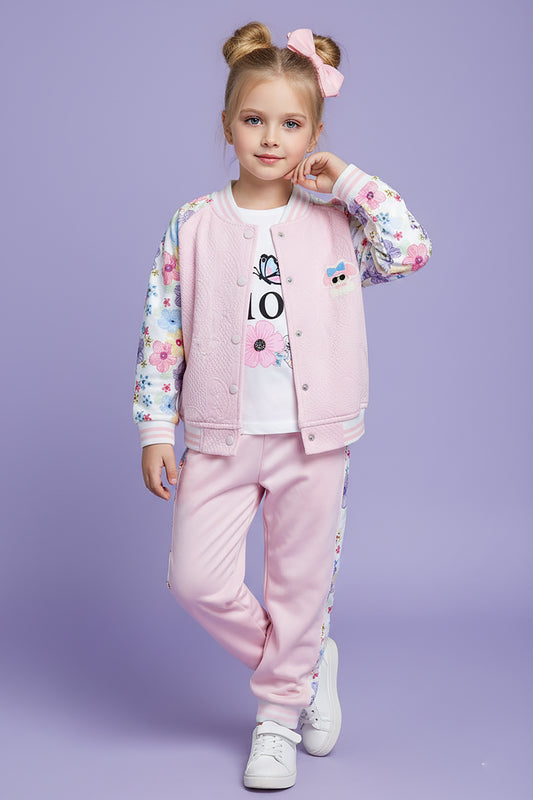 Floral Bomber Jacket & Jogger Set (LPWG-0010)