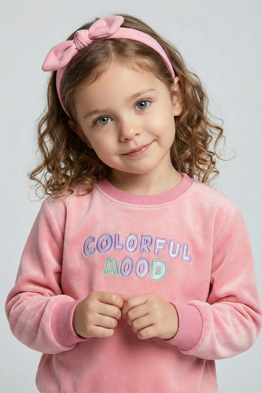 Embroidered Premium Velvet Sweatshirt (LPWG-0006)