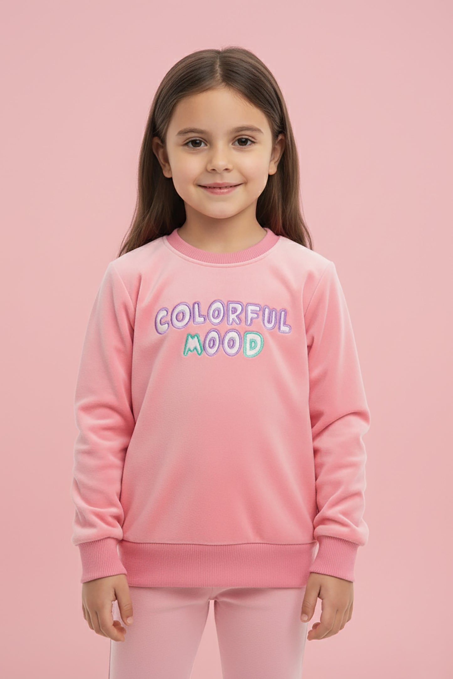 Embroidered Premium Velvet Sweatshirt (LPWG-0006)