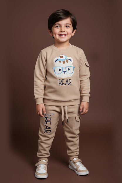 Premium Terry Embroidered Bear Tracksuit (LPWB-0004)