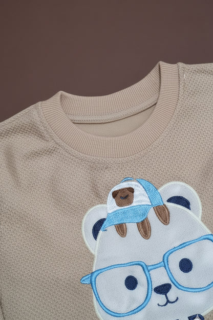 Premium Terry Embroidered Bear Tracksuit (LPWB-0004)