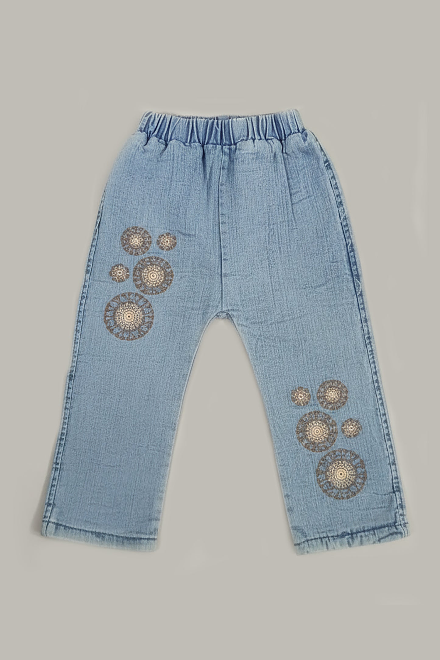China Ball Fur Jacket with Denim Pant (LPWG-0012)